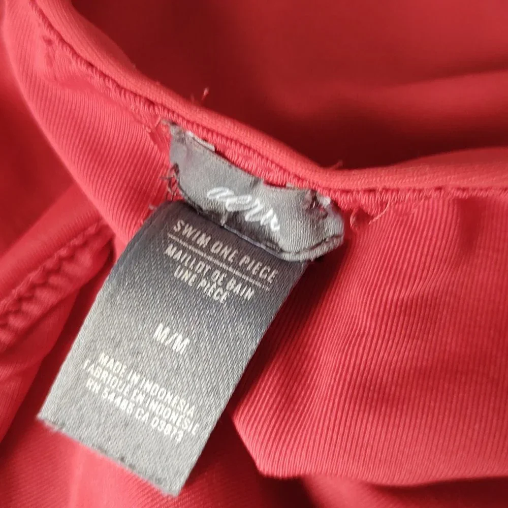 Aerie Red One-piece Bathing Suit - Picture 6 of 8